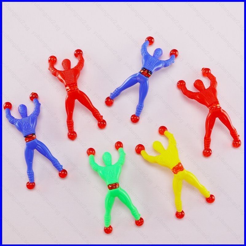 Spiderman Sticky Wall Climbing Flip Rolling Men Climber Kids Toy Favors