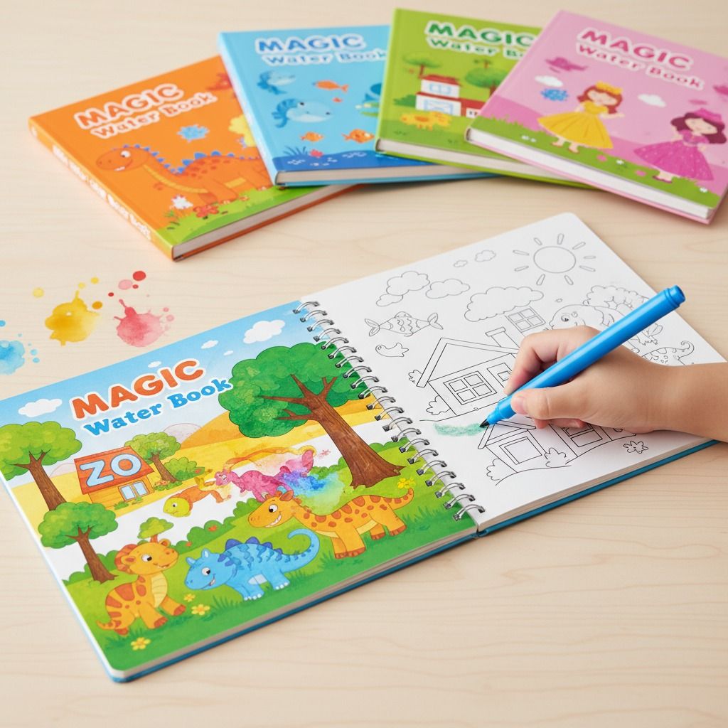 Reusable Magic Water Color Book For Kids